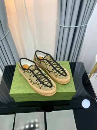 Gucci Rhyton Beige Monogram Canvas Lifestyle Sneakers 9