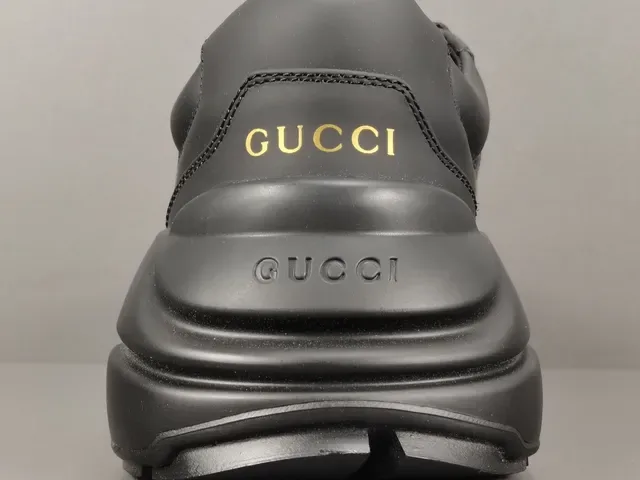 Gucci Rhyton Monochrome Preto Tênis Chunky 7