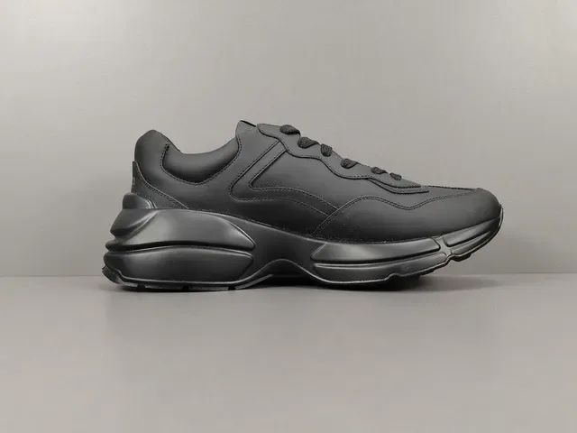 Gucci Rhyton Monochrome Preto Tênis Chunky 18