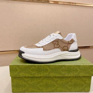 Gucci Rhyton Monogram Beige and White Lifestyle Sneakers