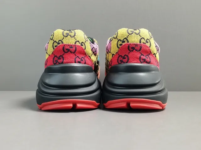 Gucci Rhyton Multicolor GG Jacquard Lifestyle Sneakers 11