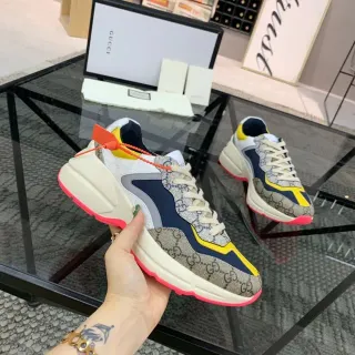 Gucci Rhyton Multicolor GG Monogram Chunky Sneakers