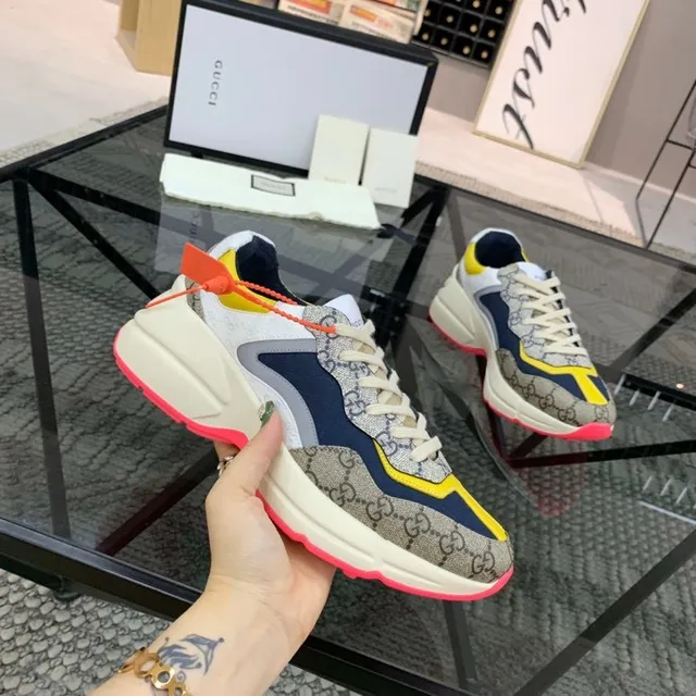 Gucci Rhyton Multicolor GG Monogram Chunky Sneakers 1
