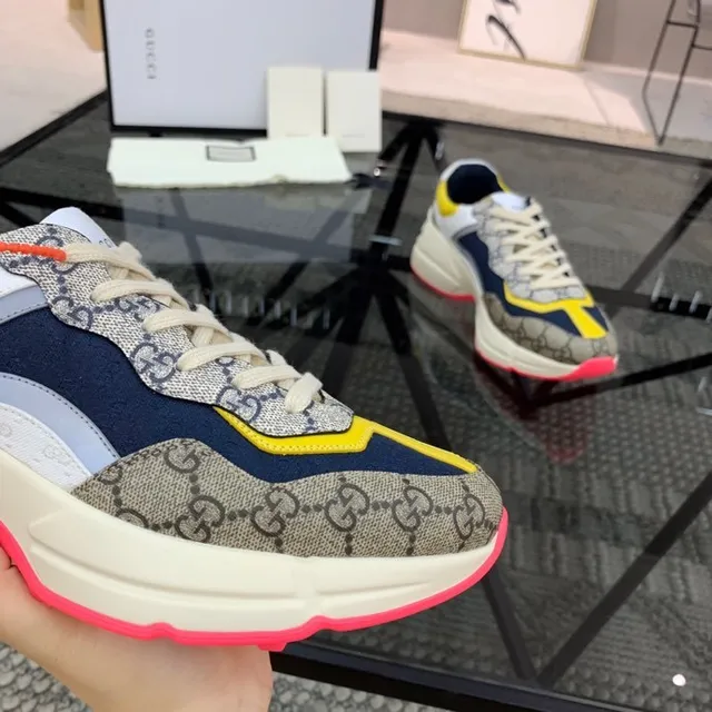 Gucci Rhyton Multicolor GG Monogram Chunky Sneakers 2