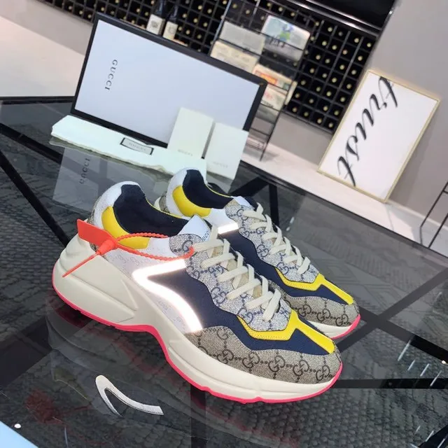 Gucci Rhyton Multicolor GG Monogram Chunky Sneakers 4