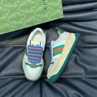 Gucci Screener Beige Green Red Blue Orange Lifestyle Sneakers