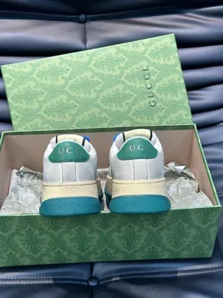 Gucci Screener Beige Green Red Blue Orange Lifestyle Sneakers 3