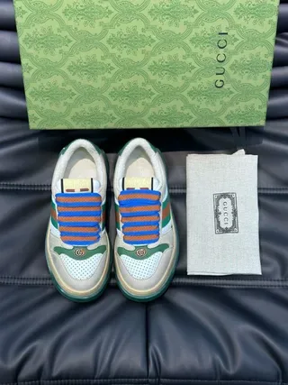 Gucci Screener Beige Green Red Blue Orange Lifestyle Sneakers 9