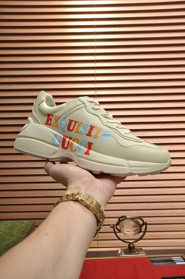 Gucci Screener tênis chunky gráficos multicolores exquisitos 1