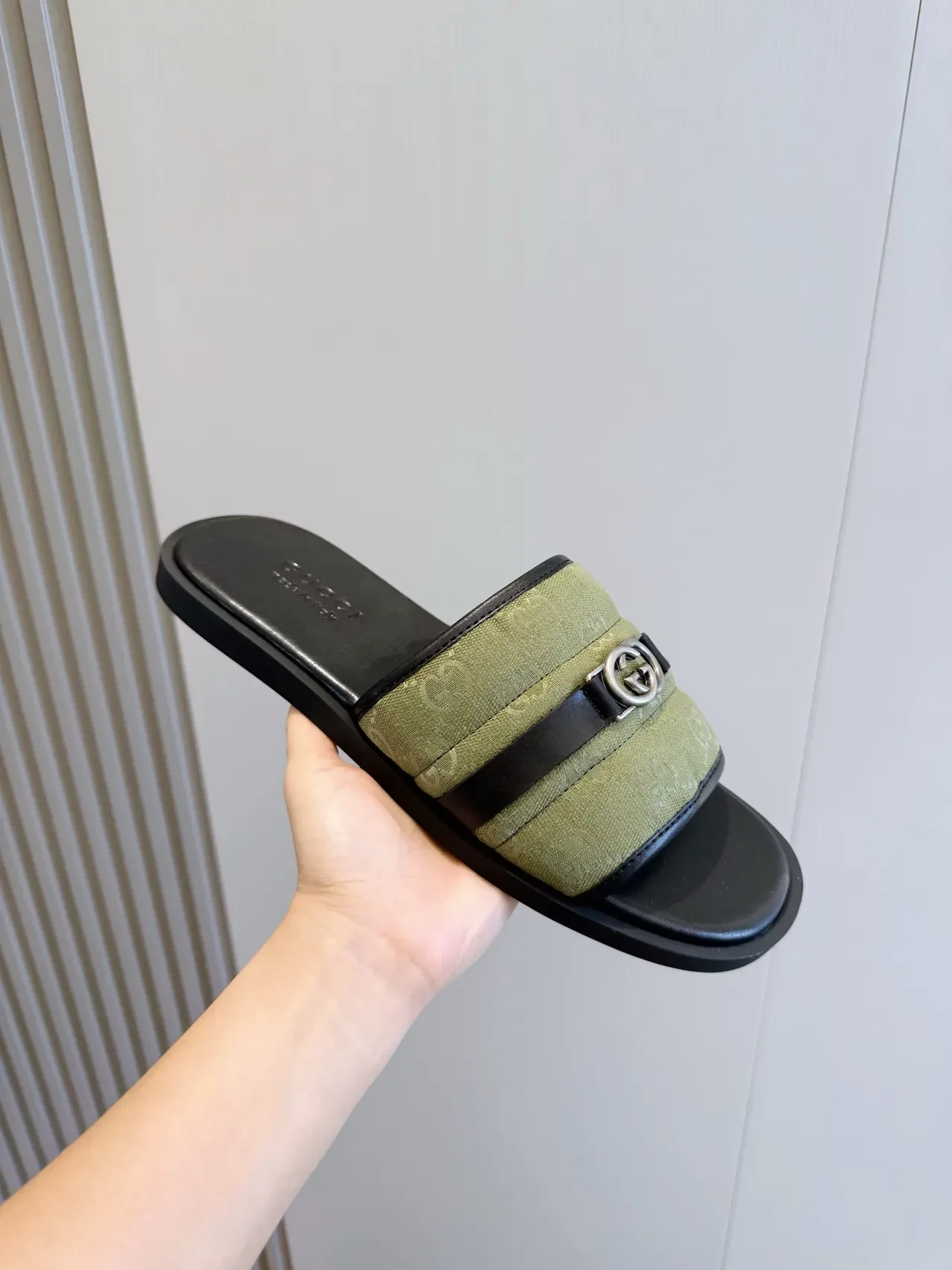 Gucci Screener GG Monogram Canvas Single-Strap Slide Slippers 3