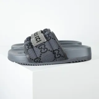 Gucci Screener ग्रे GG Monogram चप्पल