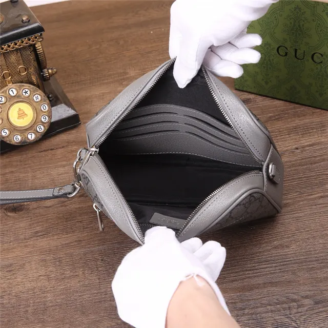 Gucci Screener Gris GG Supreme Canvas Sac messenger 13
