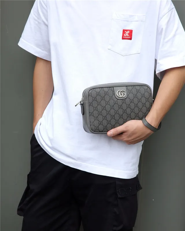 Gucci Screener Gris GG Supreme Canvas Sac messenger 16