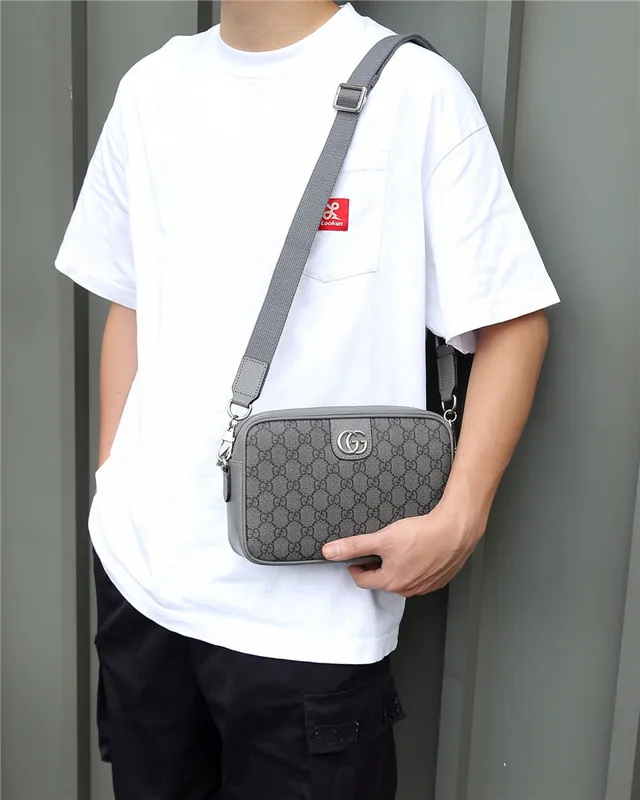 Gucci Screener Gris GG Supreme Canvas Sac messenger 18