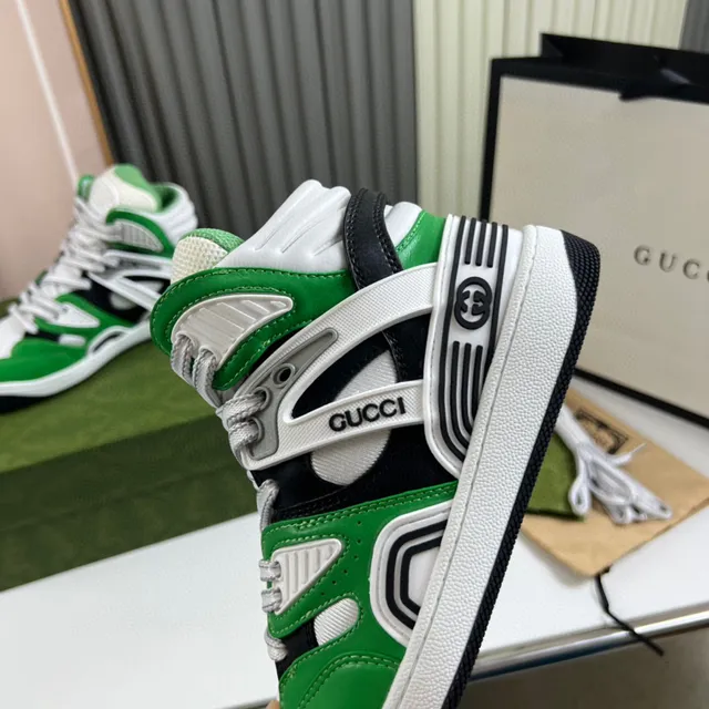 Gucci Screener Green White Black Lifestyle Sneakers 2