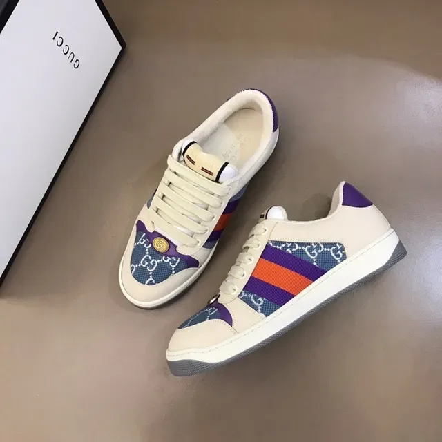 Gucci Screener Multicolor Web Stripe Lifestyle Sneakers 3