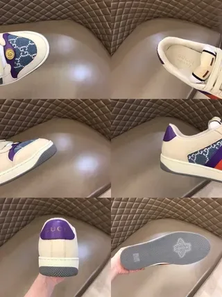 Gucci Screener Multicolor Web Stripe Lifestyle Sneakers 5