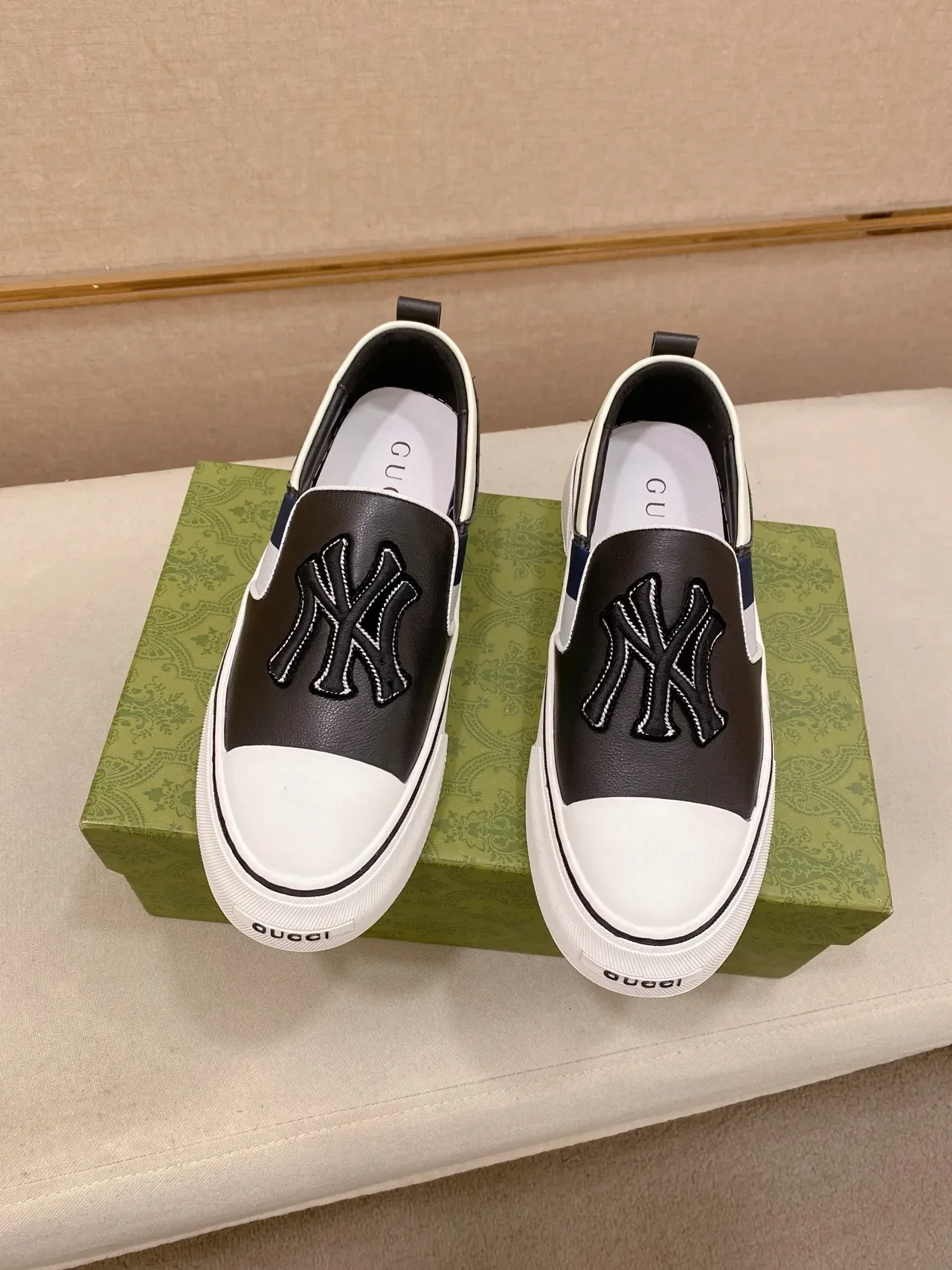 Gucci Screener NY Logo Slip-On Lifestyle Sneaker 5