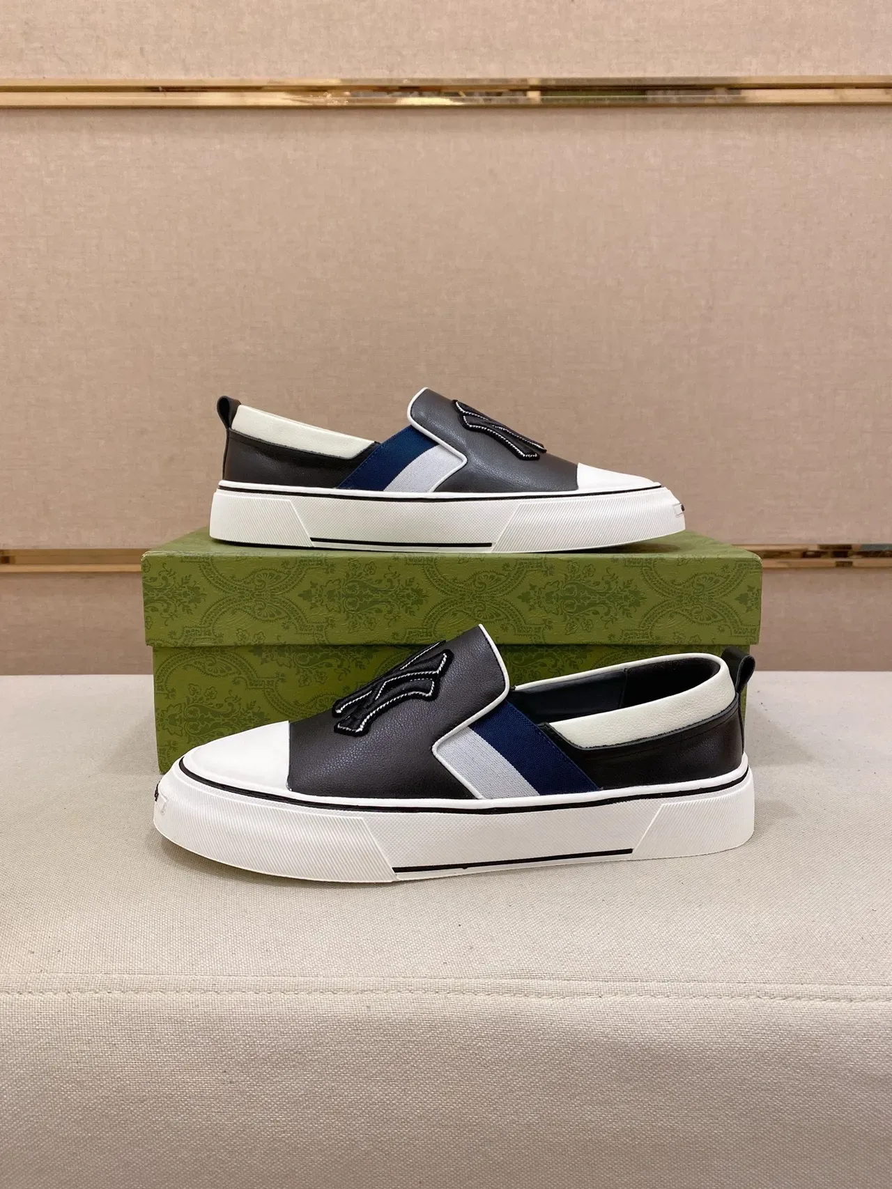 Gucci Screener NY Logo Slip-On Lifestyle Sneaker 6