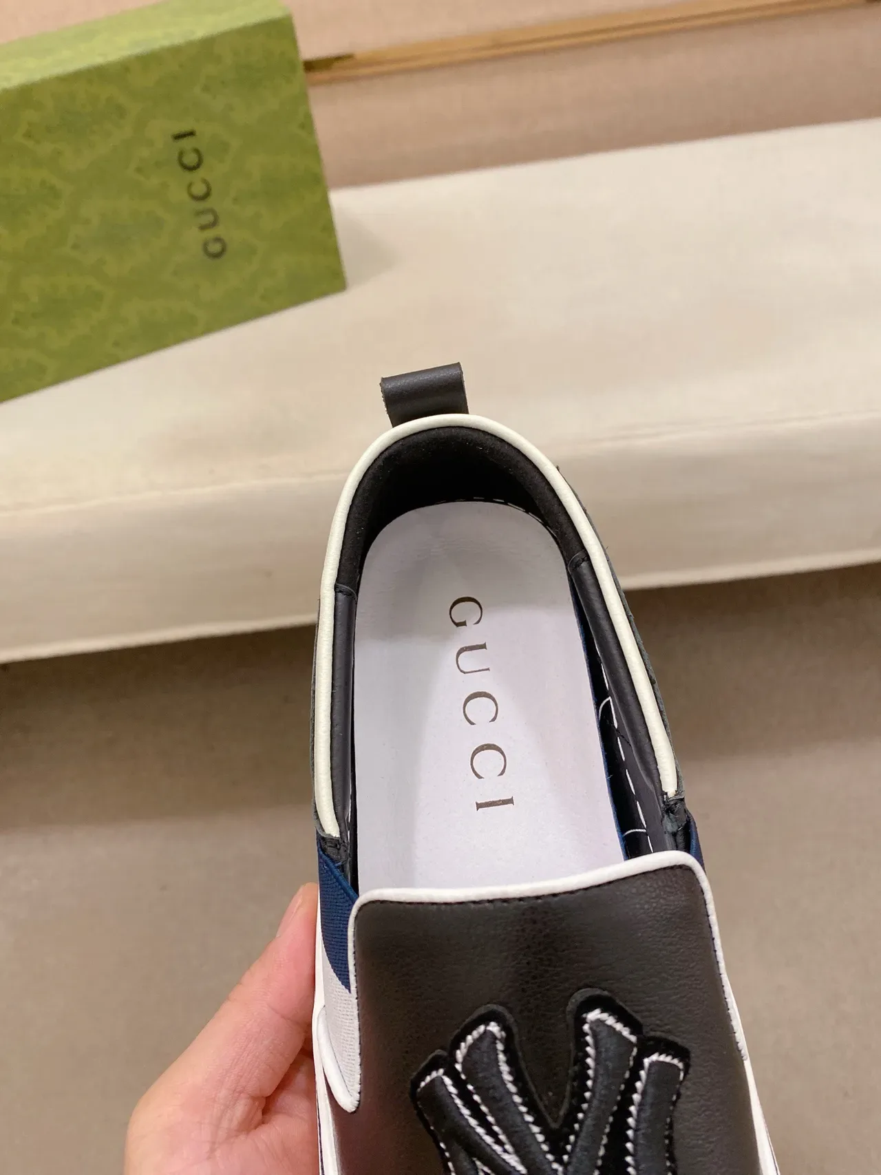 Gucci Screener NY Logo Slip-On Lifestyle Sneaker 7