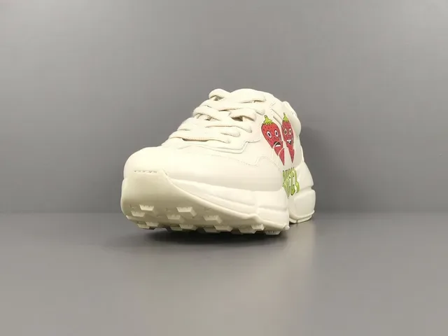 Gucci Screener Strawberry Graphic Off-White Lifestyle Sneakers 12