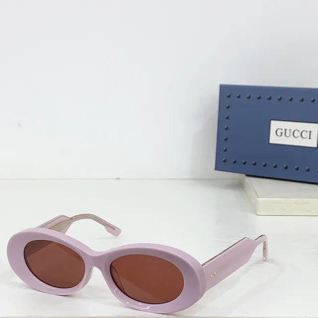 Gucci Screener Lunettes de Soleil Ovale Tortue 5