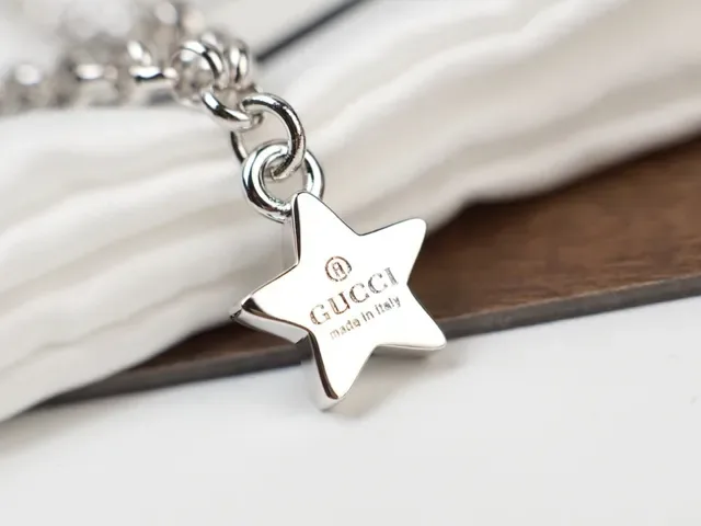 Gucci Silver Curb Chain Engraved Branded Charms Necklace 4
