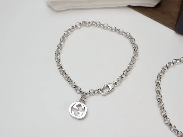 Gucci Silver Curb Chain Engraved Branded Charms Necklace 6