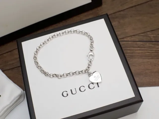 Gucci Silver Curb Chain Engraved Branded Charms Necklace 7