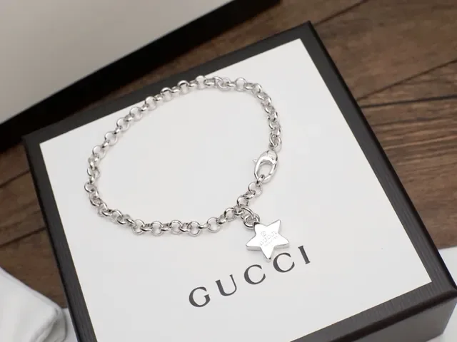 Gucci Silver Curb Chain Engraved Branded Charms Necklace 8