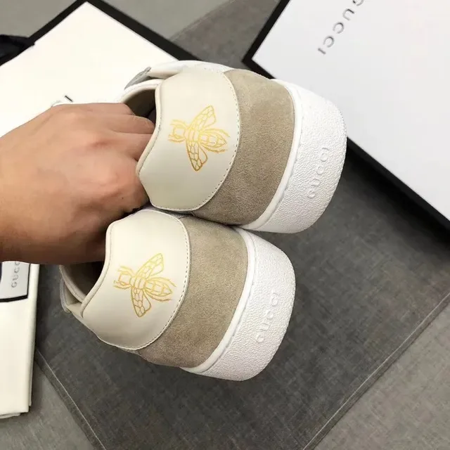 Gucci Tennis 1977 Off-White and Beige Web Stripe Lifestyle Sneakers 2