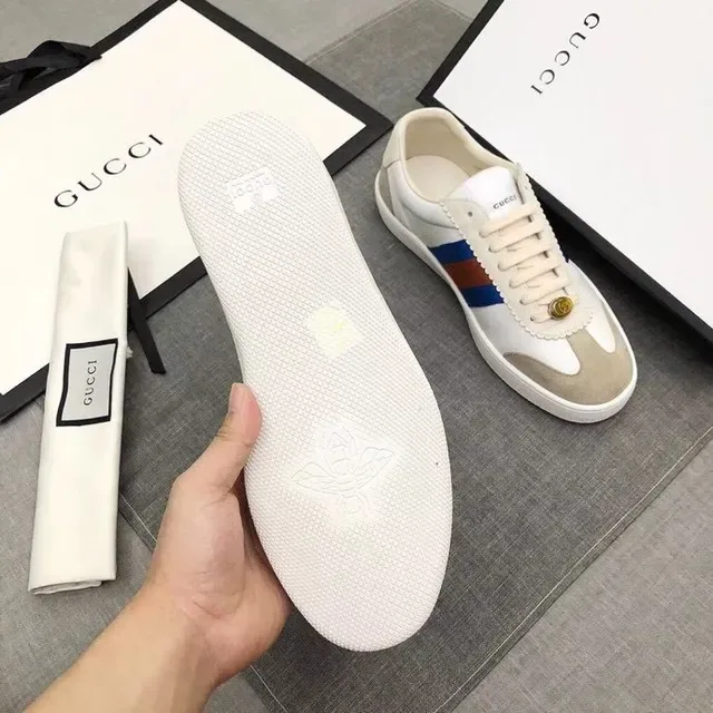 Gucci Tennis 1977 Off-White and Beige Web Stripe Lifestyle Sneakers 7