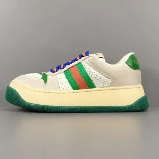 Gucci Tennis 1977 Off-White Green Red Orange Web Lifestyle Sneakers