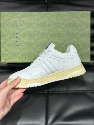 Gucci Tennis 1977 White and Cream Lifestyle Sneakers 4