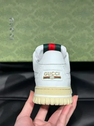 Gucci Tennis 1977 White and Cream Lifestyle Sneakers 6