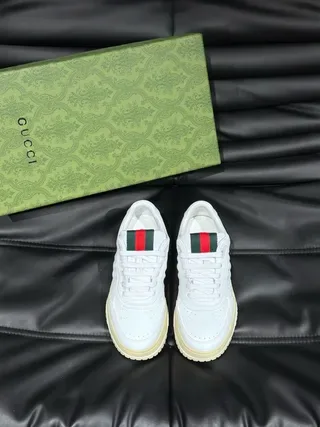 Gucci Tennis 1977 White and Cream Lifestyle Sneakers 7