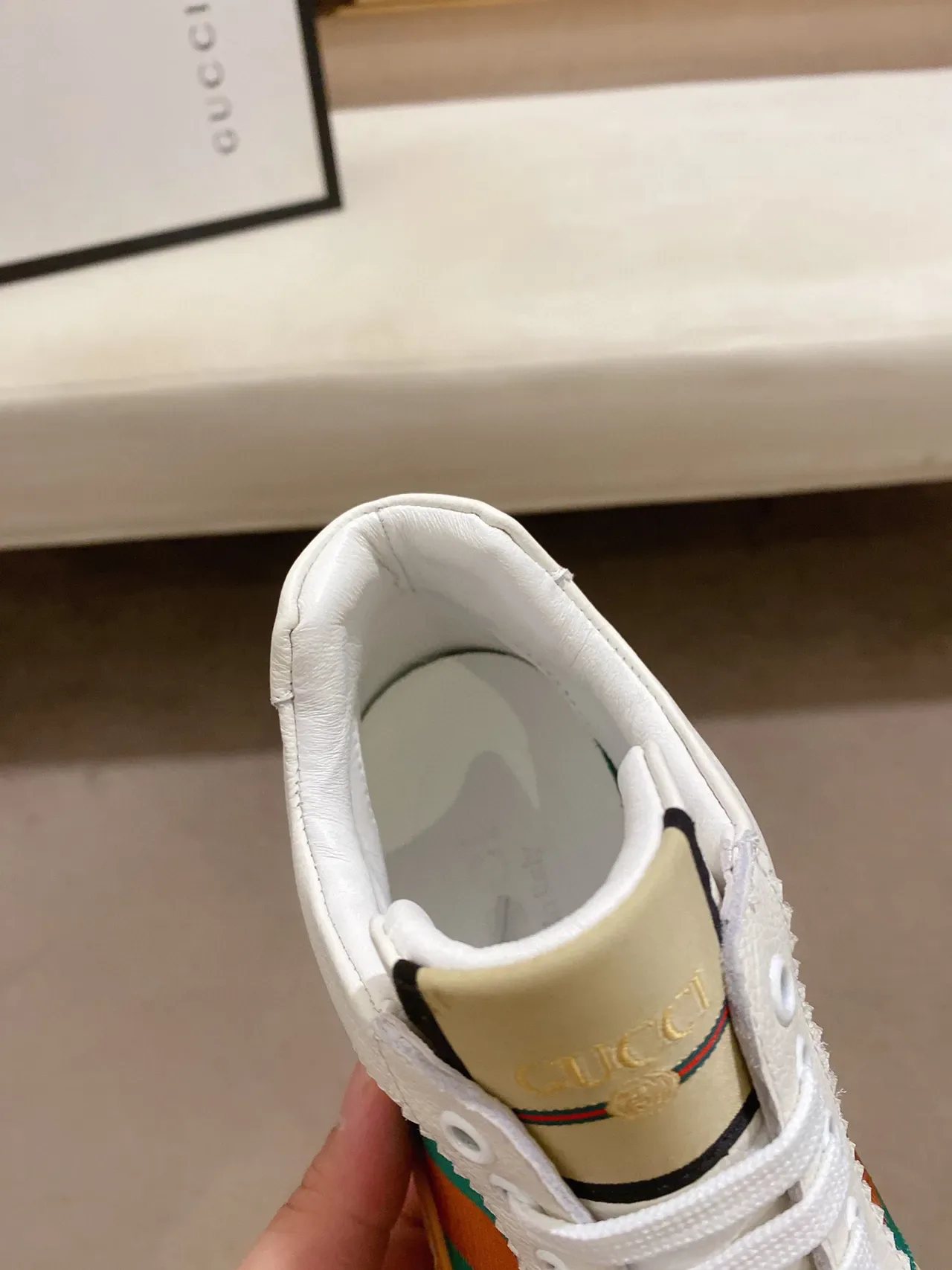 Gucci Tennis 1977 Blancs Beiges Verts Rouges Web Sneakers Lifestyle 5