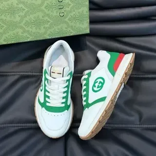 Gucci Tennis 1977 White Green Red Lifestyle Sneakers