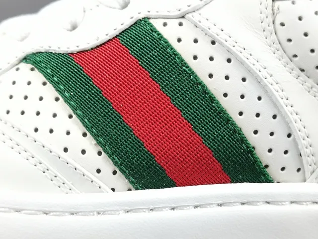 Gucci Tennis 1977 White Green Red Web Lifestyle Sneakers 4