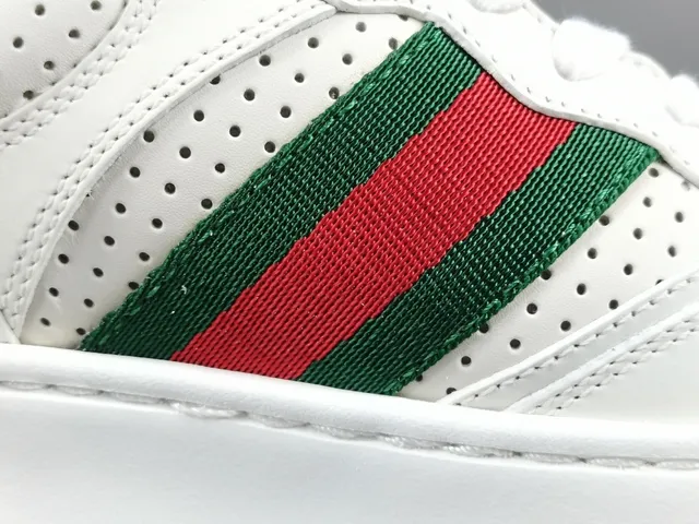 Gucci Tennis 1977 White Green Red Web Lifestyle Sneakers 7