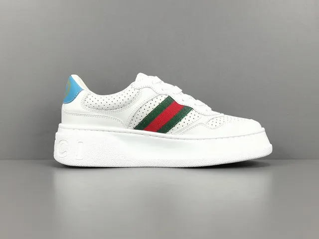 Gucci Tennis 1977 White Green Red Web Lifestyle Sneakers 12