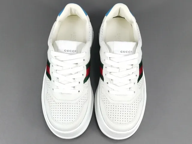 Gucci Tennis 1977 White Green Red Web Lifestyle Sneakers 16