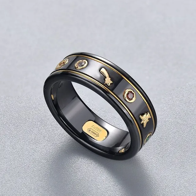 Gucci White Gold Ceramic Ring 3
