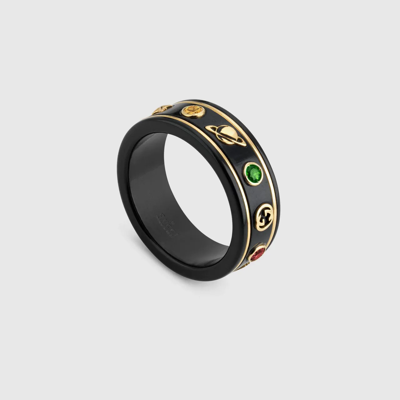 Gucci White Gold Ceramic Ring 6