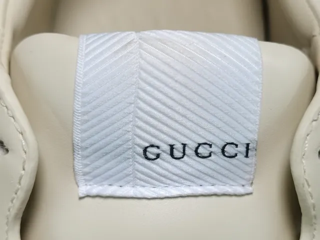 Gucci White Pink Chunky Platform Sole Smooth Leather Upper Lifestyle Sneakers 4