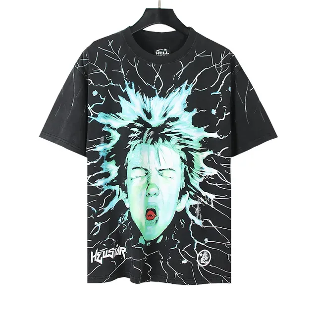 Hellstar Electric Hair Graphic Print Black T-Shirt 3