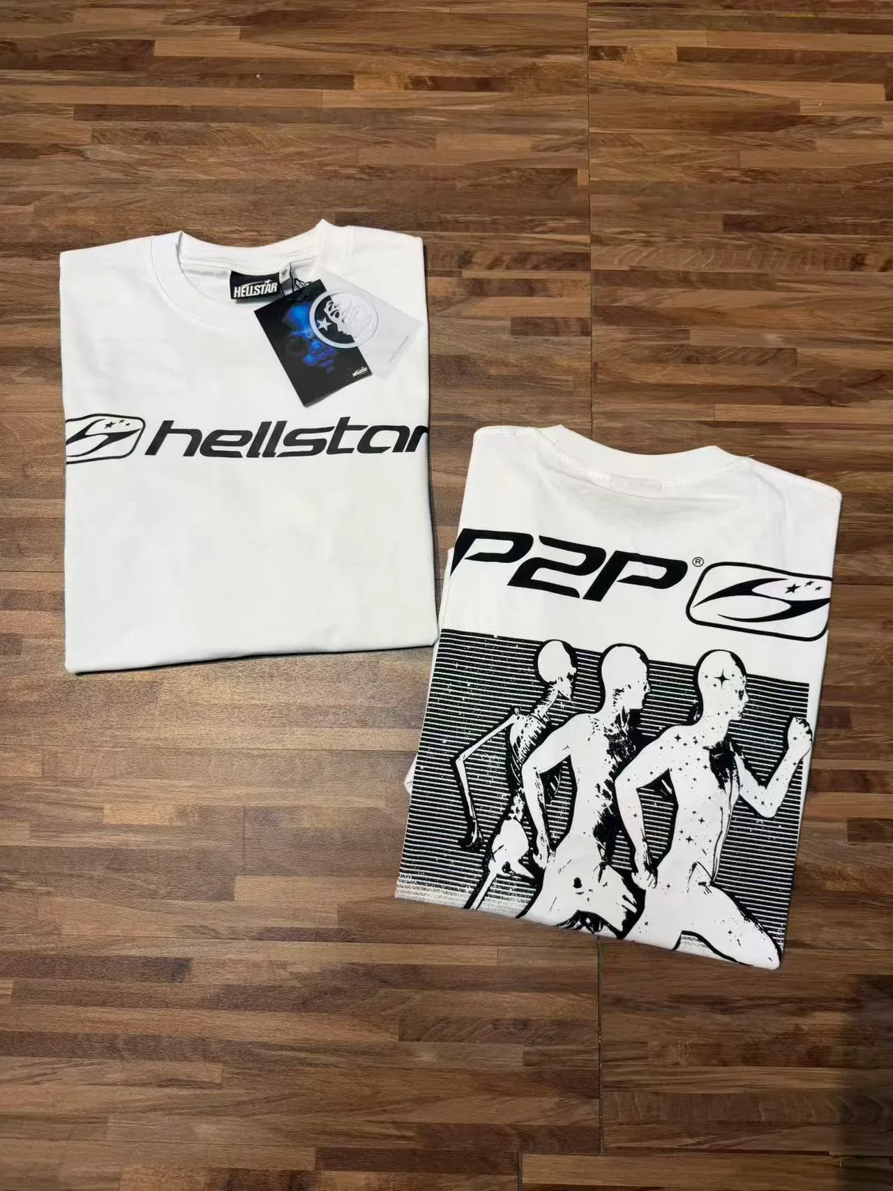 Hellstar Graphic Print Black-and-White T-Shirt 5