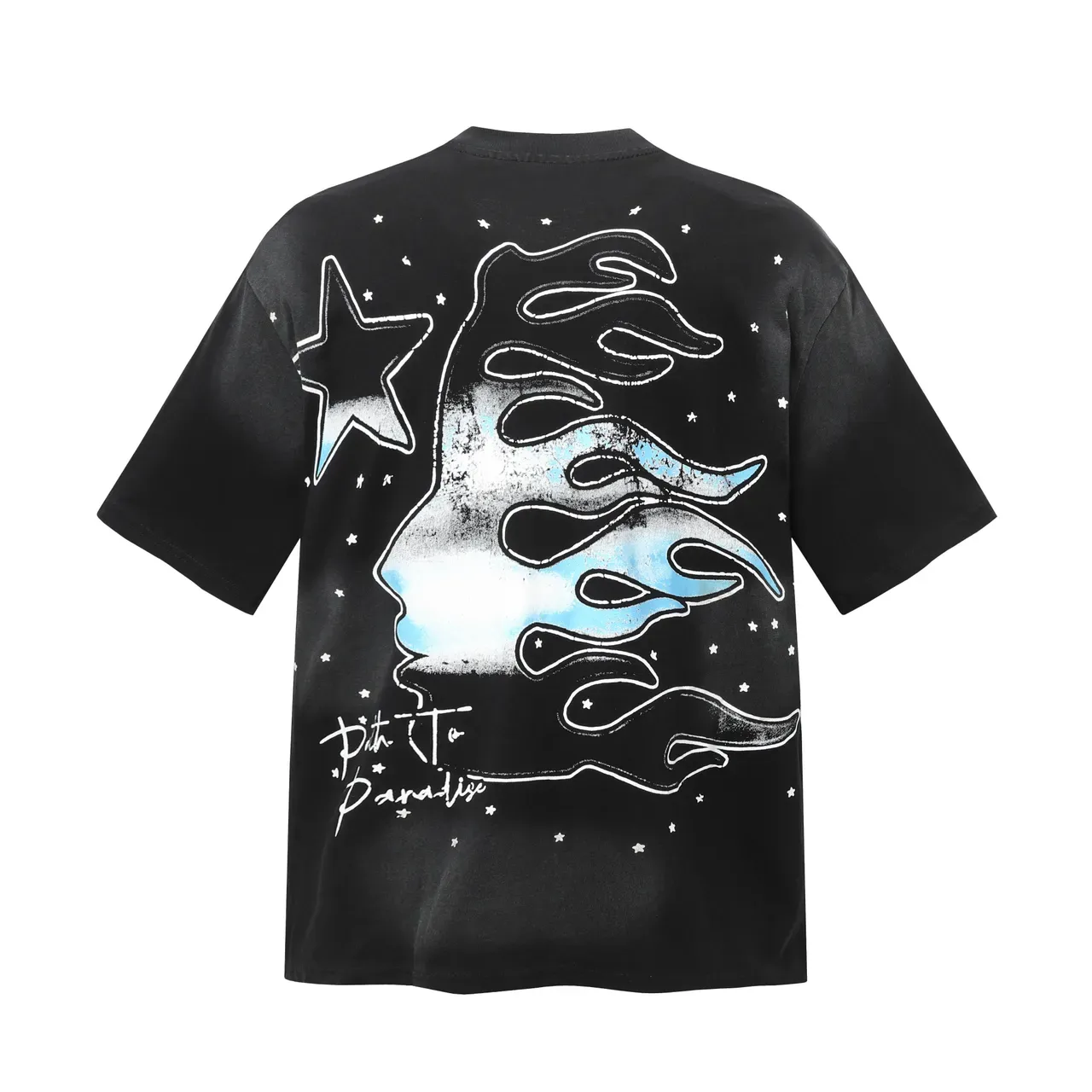 Hellstar Graphic Print Oversized Black T-Shirt 3