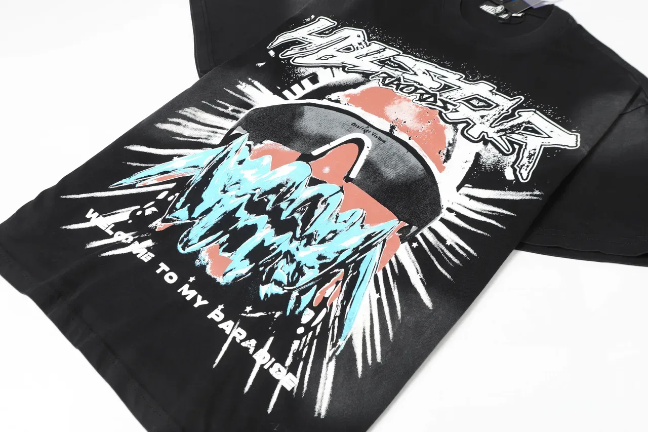Hellstar Graphic Print Oversized Black T-Shirt 7