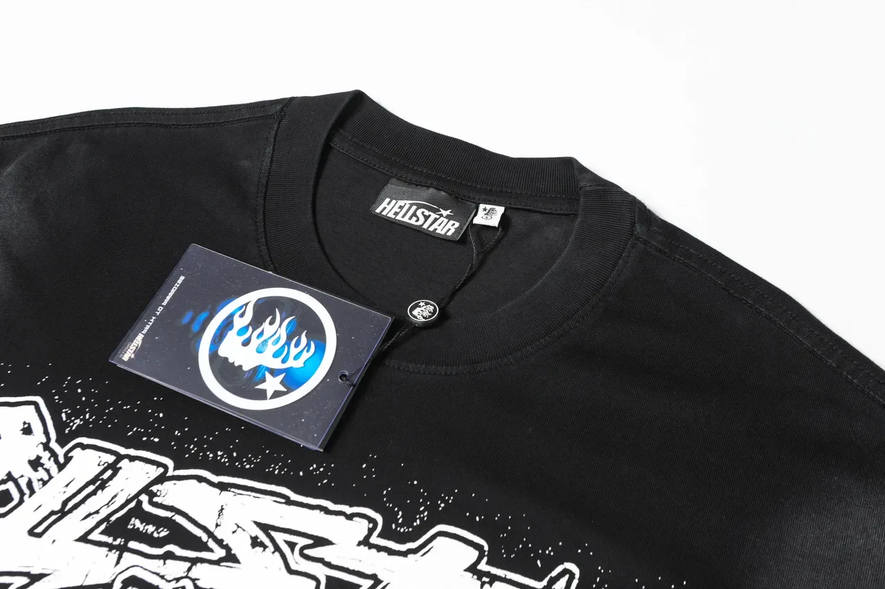 Hellstar Graphic Print Oversized Black T-Shirt 13